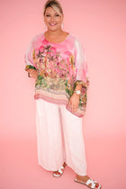 Donna Donna Donna Donna Runaway Culotte Pants 14042 Donna Donna Runaway Culotte Pants Splash Swimwear Pants O/S / Pink