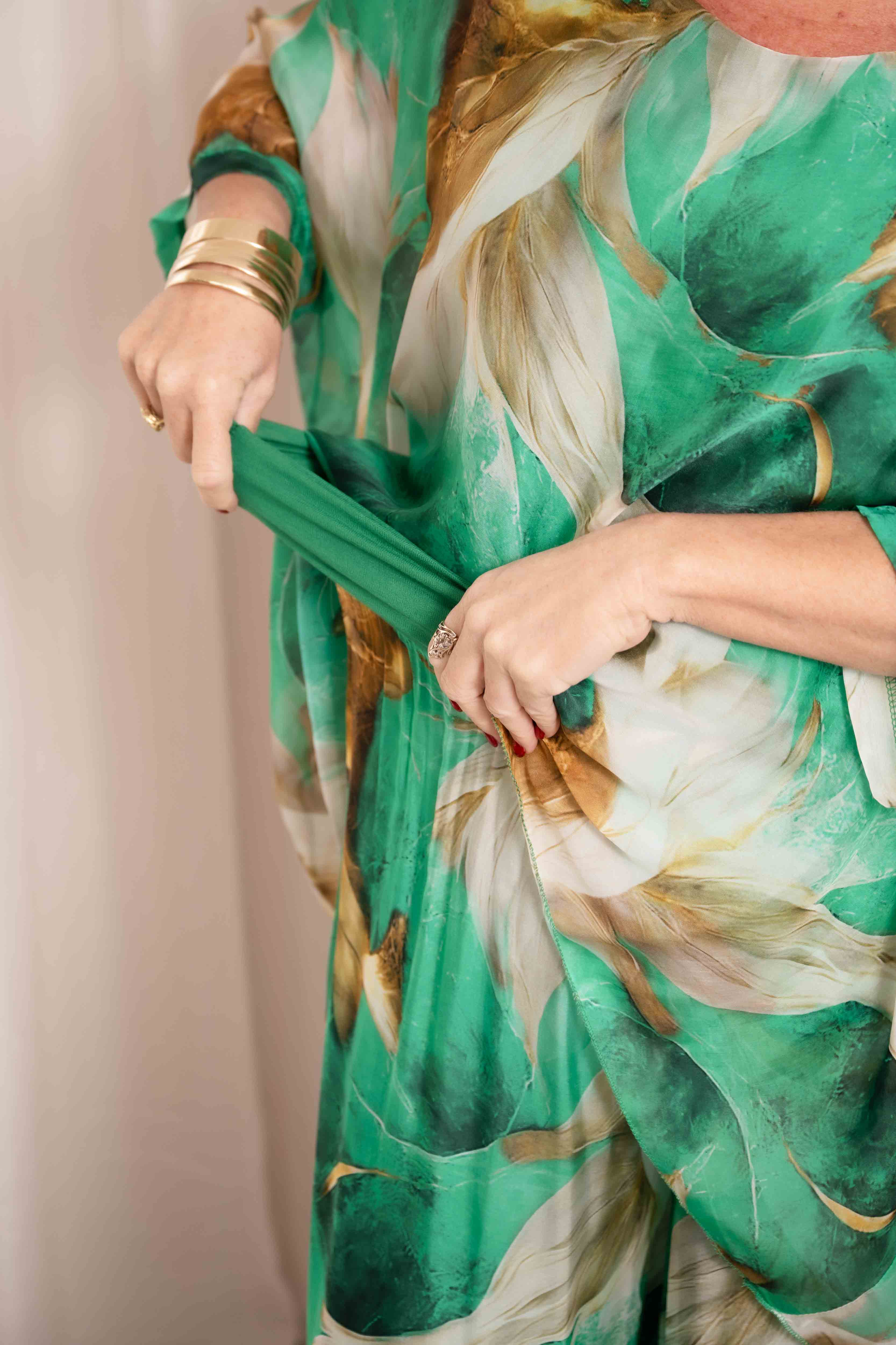 Donna Donna Donna Donna Savannah Silk Pant - Gucci Green SAVANNAHPG Savannah Silk Pant | Donna Donna Splash Swimwear Pant Green / OS
