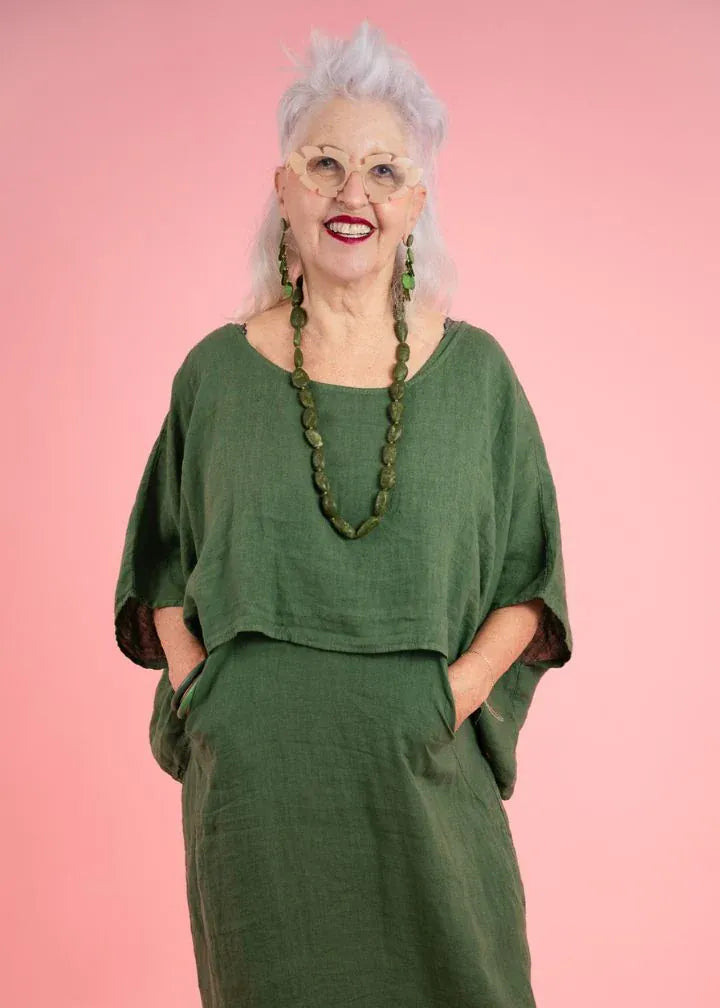 Donna Donna Donna Donna Tuscan Top Donna Donna Tuscan Linen Top Splash Swimwear Tops