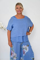 Donna Donna Donna Donna Tuscan Top Donna Donna Tuscan Linen Top Splash Swimwear Tops Dress / O/S