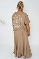 Donna Donna Donna Donna Verde Skirt - Camel Donna Donna Verde Skirt - Camel Splash Swimwear Skirts