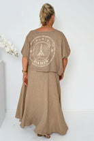 Donna Donna Donna Donna Verde Skirt - Camel Donna Donna Verde Skirt - Camel Splash Swimwear Skirts