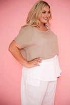 Donna Donna Tuscan Linen Top Donna Donna Tuscan Linen Top Splash Swimwear Tops