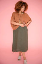 Donna Donna Tuscan Linen Top Donna Donna Tuscan Linen Top Splash Swimwear Tops Cinnamon / O/S 2861CN