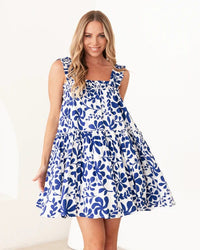 Ebby & I Bluebell Tiered Mini Dress Ebby and I Bluebell Mini Dress Splash Swimwear Dresses