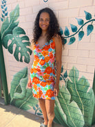 Elcee the Label Dresses Disco Flowers Tipsy Mini Dress