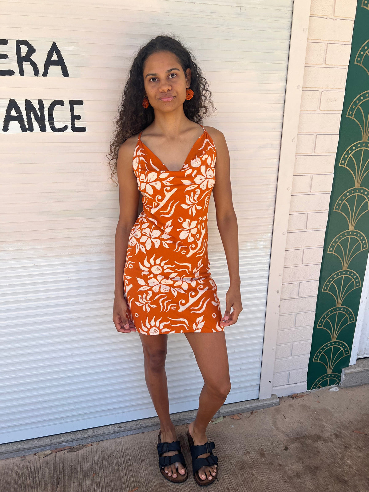 Elcee the Label Dresses Hawaii Agna Dress - Orange