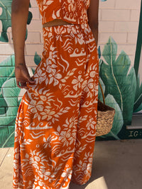 Elcee the Label Pants Hawaii Bolivia Boheme Pants - Orange