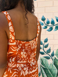 Elcee the Label Tops Hawaii Jada Crop - Orange