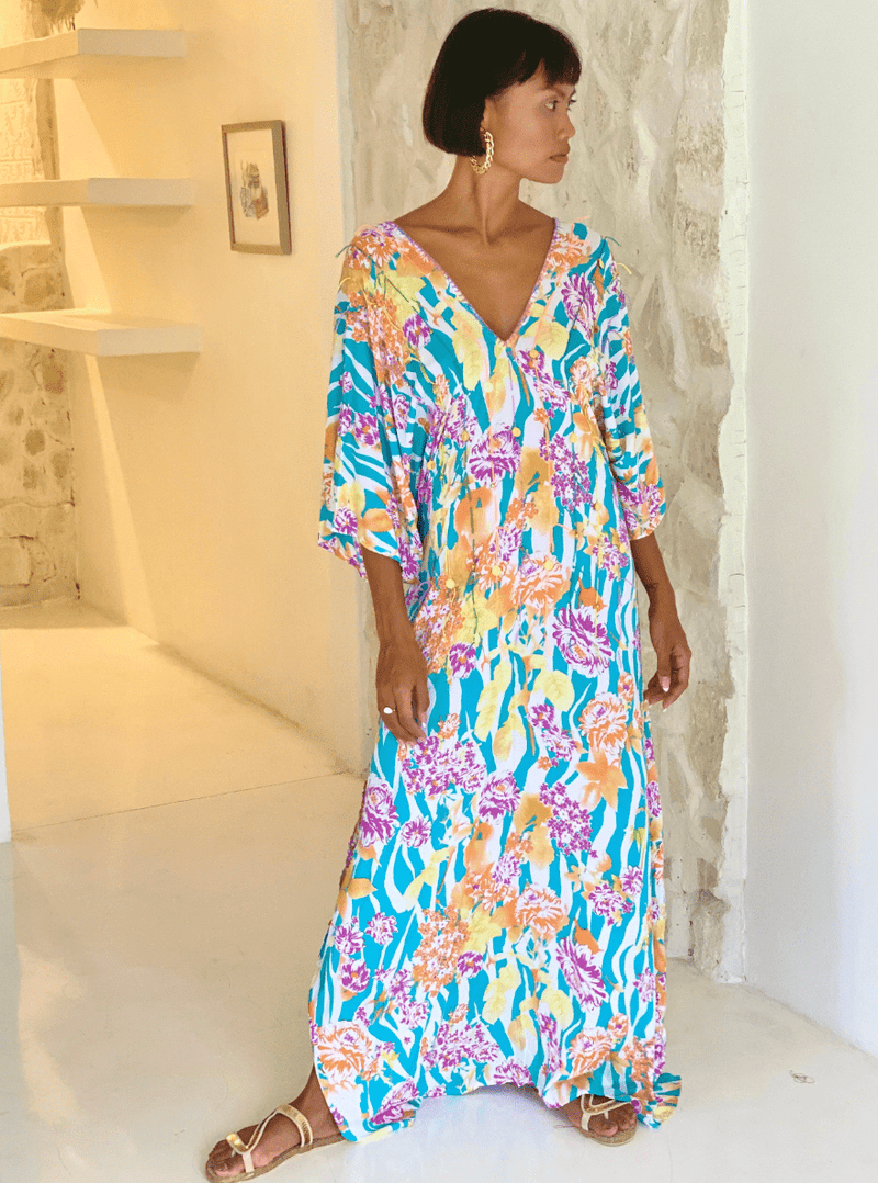 Feather and Find Shimoo Kaftan - Heaven on Earth KF06 Splash Swimwear Clothing O/S 1000015139