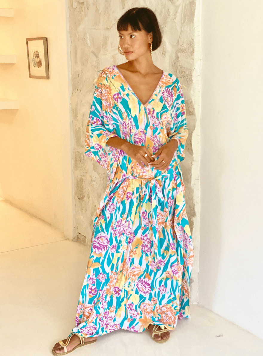 Feather and Find Shimoo Kaftan - Heaven on Earth KF06 Splash Swimwear Clothing O/S 1000015139