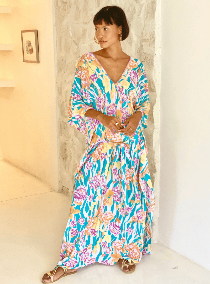 Feather and Find Shimoo Kaftan - Heaven on Earth KF06 Splash Swimwear Clothing O/S 1000015139