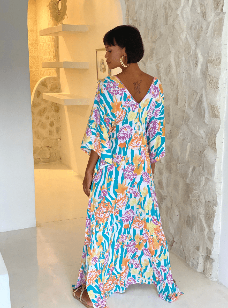 Feather and Find Shimoo Kaftan - Heaven on Earth KF06 Splash Swimwear Clothing O/S 1000015139