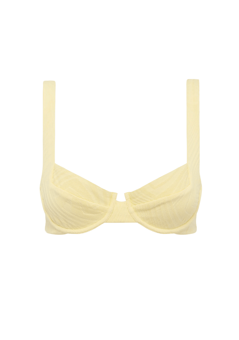 Fella Casanova Top FS-T-019 Splash Swimwear Bikini Tops Pale Yellow / S 9352467073204