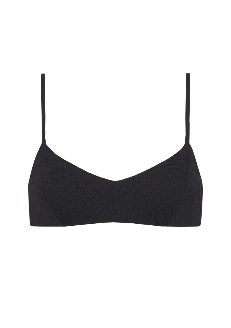 Fella Freddie Top Splash Swimwear Bikini Tops Black / XS 9352467074768