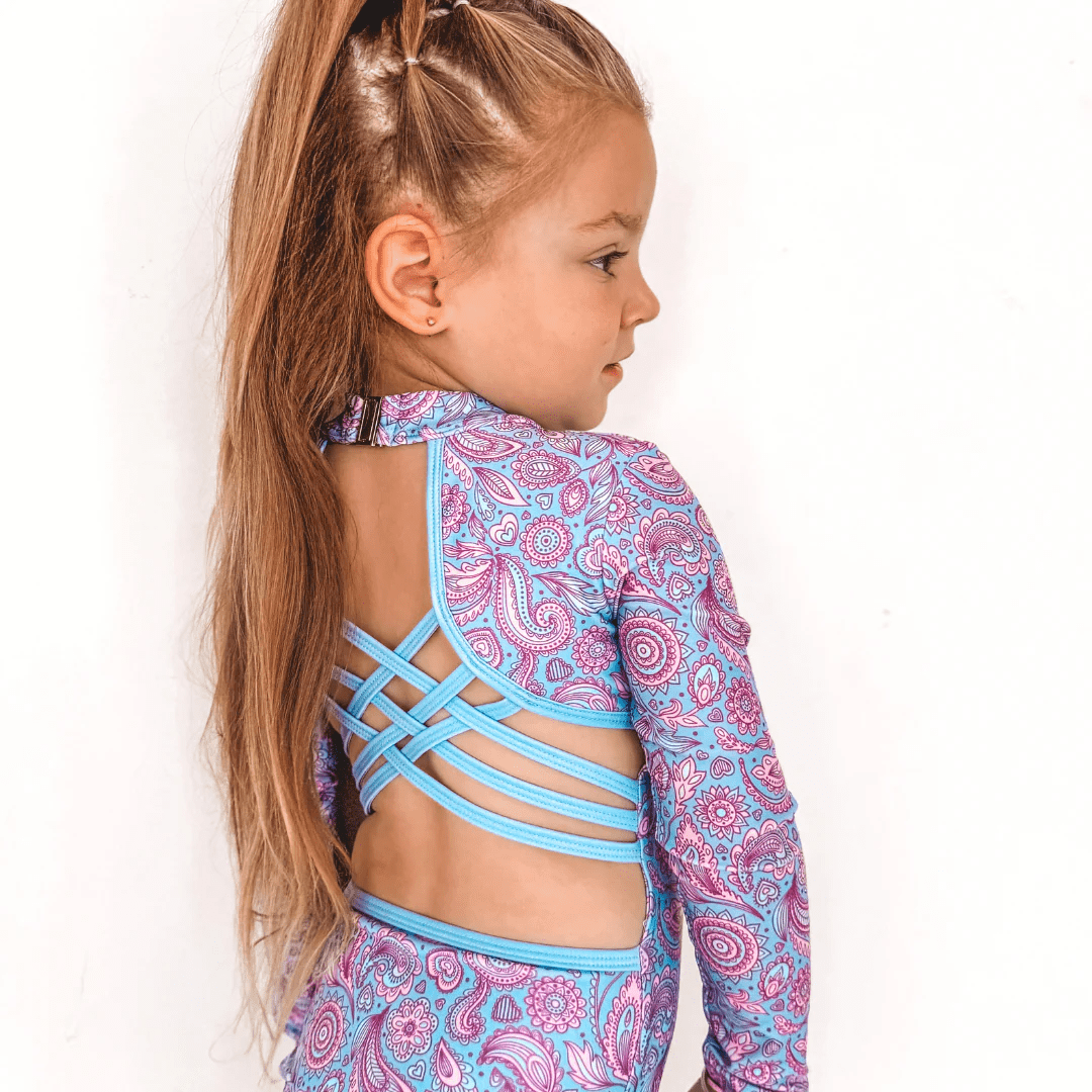 Fernleigh Avenue Fernleigh Ave Ava Open Back Girls Swimwear Fernleigh Ave Ava Open Back Girls Swimwear Splash Swimwear