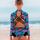 Fernleigh Avenue Fernleigh Ave Harla Open Back Girls Swimwear Fernleigh Ave Harla Open Back Girls Swimwear Splash Swimwear