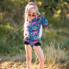 Fernleigh Avenue Fernleigh Ave Harla Open Back Girls Swimwear Fernleigh Ave Harla Open Back Girls Swimwear Splash Swimwear