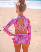 Fernleigh Avenue Fernleigh Ave Marli Open Back Girls Swimwear Fernleigh Ave Marli Open Back Girls Swimwear Splash Swimwear