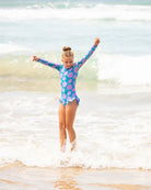 Fernleigh Avenue Fernleigh Ave Paisey Open Back Girls Bathers Fernleigh Ave Paisey Open Back Girls Bathers Splash Swimwear Kids Swimwear