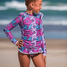 Fernleigh Avenue Fernleigh Ave Ruby Rash Set Girls Swimwear Fernleigh Ave Ruby Rash Set Girls Swimwear Splash Swimwear