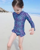 Fernleigh Avenue Fernleigh Ave Scottie Open Back Girls Swimwear Fernleigh Ave Scottie Open Back Girls Swimwear Splash Swimwear Kids Swimwear