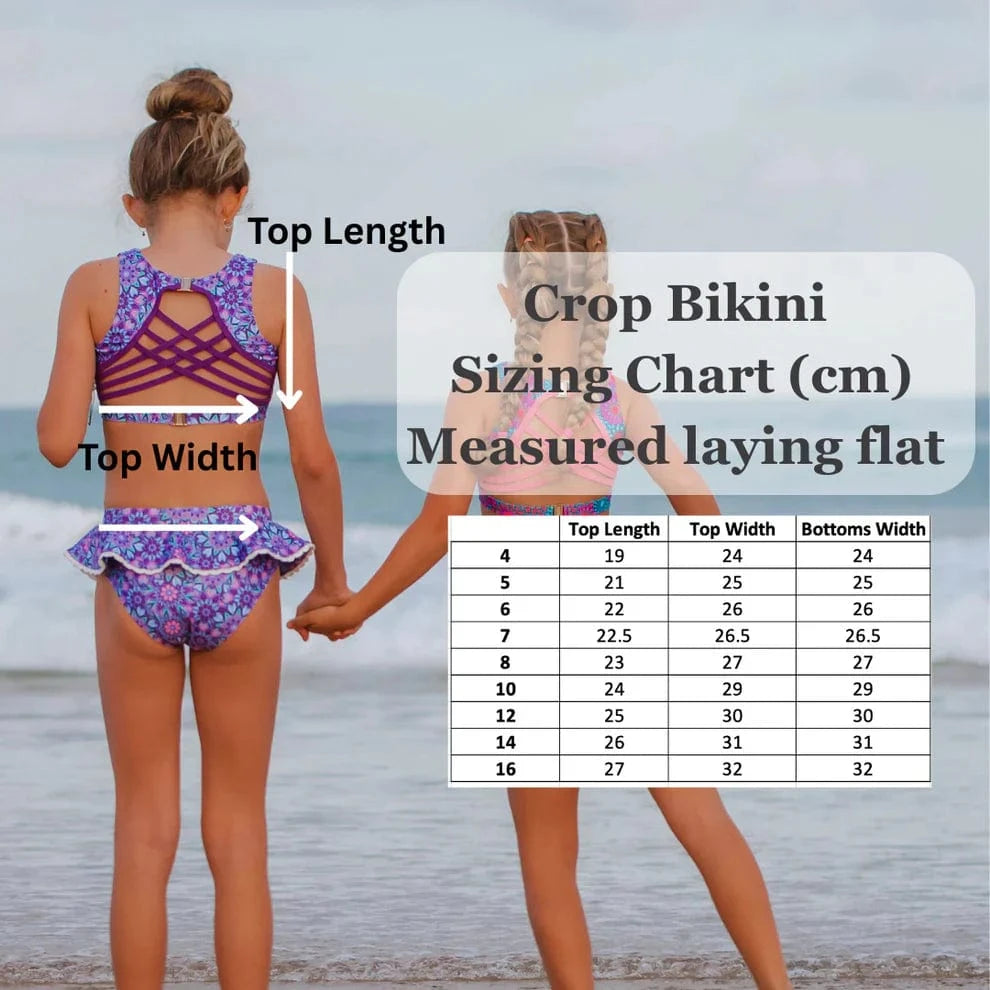 Fernleigh Avenue Fernleigh Stevie Crop Teen Bikini Fernleigh Stevie Crop Teen Bikini Splash Swimwear