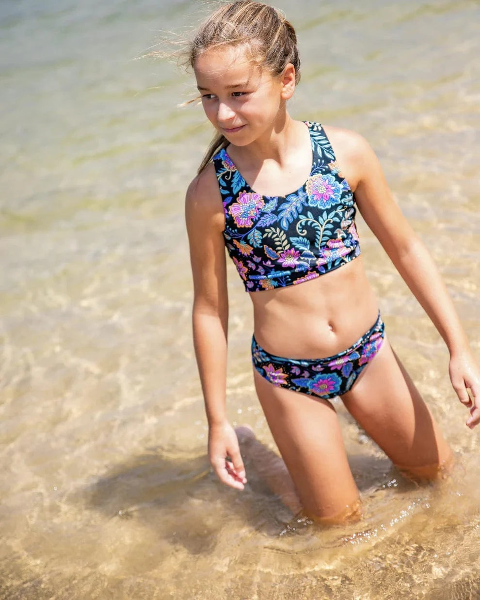 Fernleigh Avenue Fernleigh Stevie Crop Teen Bikini Fernleigh Stevie Crop Teen Bikini Splash Swimwear