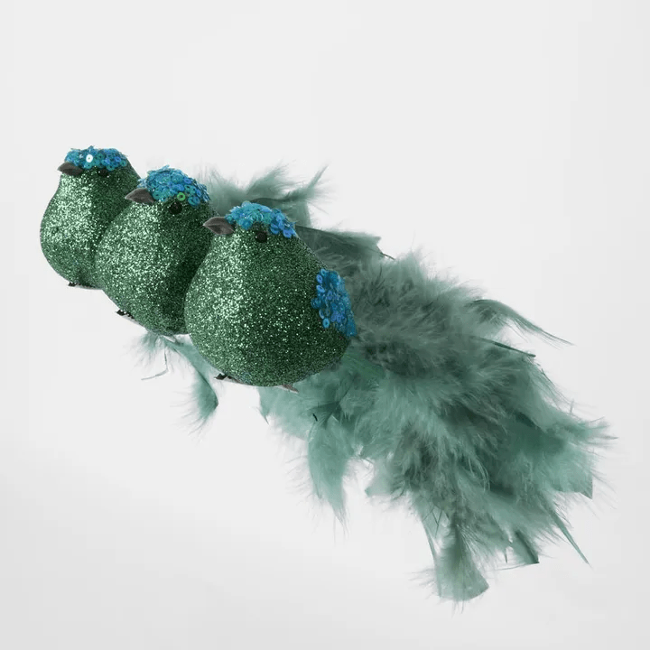 Florabelle Living Carnivale Clip on Birds Set of 3 X250471 Carnivale Clip on Birds Set of 3 Splash Swimwear Chirstmas Decorations