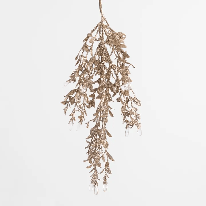 Florabelle Living Cascading Leaf Hanging Decoration - Gold X250195 Cascading Leaf Hanging Decoration - Gold Splash Swimwear Chirstmas Decorations