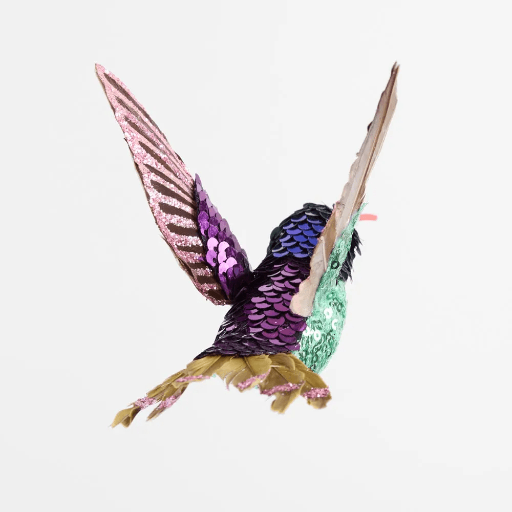Florabelle Living Chassi Sequin Hummingbird Tree Decoration X250942 Chassi Sequin Hummingbird Tree Decoration Splash Swimwear Chirstmas Decorations