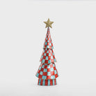 Florabelle Living Checkers Capiz Tree Red & Green X260910 Checkers Capiz Tree Red & Green Splash Swimwear Christmas Decoration 9339483304819