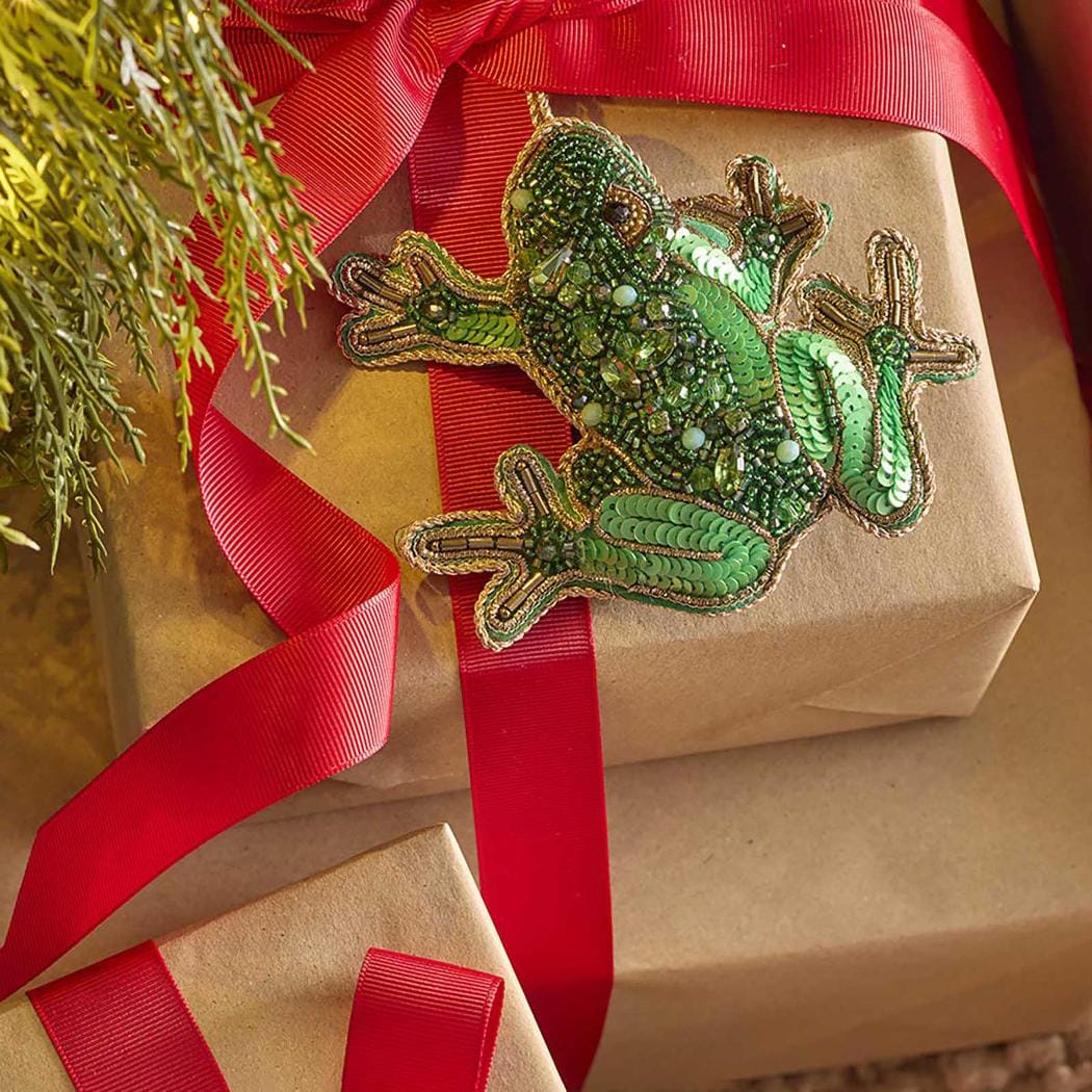 Florabelle Living Dainty Green Tree Frog Decoration X260682 Dainty Green Tree Frog Decoration Splash Swimwear Christmas Decoration 9339483303010