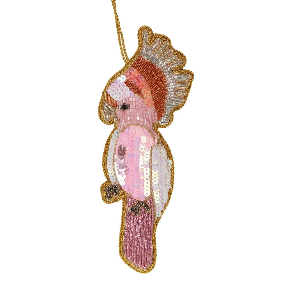 Florabelle Living Galah Sequin Hanging Decoration X211154 Splash Swimwear Chirstmas Decorations 9339483148413