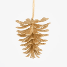 Florabelle Living Glitter Hanging Pinecone - Gold X250014 Glitter Hanging Pinecone - Gold Splash Swimwear Chirstmas Decorations