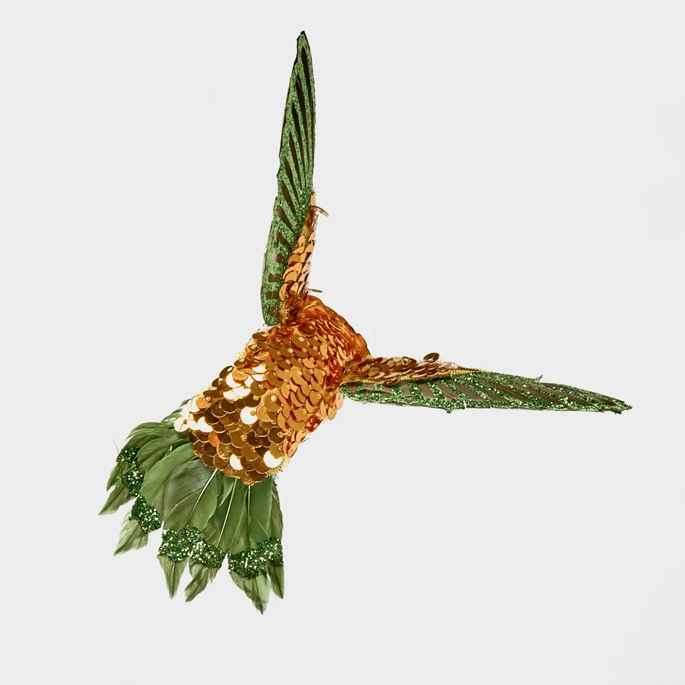 Florabelle Living Hule Sequin Hummingbird Tree Decoration X250941 Hule Sequin Hummingbird Tree Decoration Splash Swimwear Chirstmas Decorations