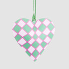 Florabelle Living Joy Hand Painted Heart Tree Decoration Pink & Green X261770 Joy Hand Painted Heart Tree Decoration Pink & Green Splash Swimwear Christmas Decoration 9339483310537