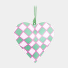 Florabelle Living Joy Hand Painted Heart Tree Decoration Pink & Green X261770 Joy Hand Painted Heart Tree Decoration Pink & Green Splash Swimwear Christmas Decoration 9339483310537
