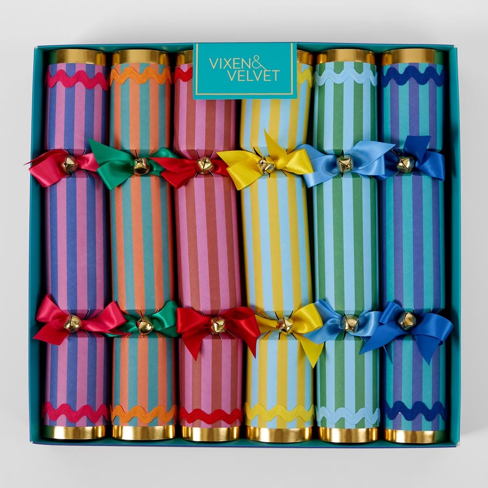 Florabelle Living La Dolce Vita Crackers Mixed Stripes X250004 La Dolce Vita Crackers Mixed Stripes Splash Swimwear Christmas Decoration 9339483262867