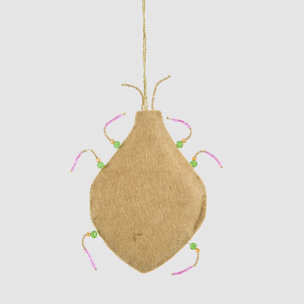Florabelle Living Maharajah Beaded Beetle Decoration Pink & Green X261719 Maharajah Beaded Beetle Decoration Pink & Green Splash Swimwear Christmas Decoration 9339483313408