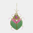 Florabelle Living Maharajah Beaded Beetle Decoration Pink & Green X261719 Maharajah Beaded Beetle Decoration Pink & Green Splash Swimwear Christmas Decoration 9339483313408