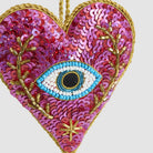 Florabelle Living Marrek Eye Heart Sequin Heart Decoration X261022 Marrek Eye Heart Sequin Heart Decoration Splash Swimwear Christmas Decoration 9339483305366