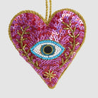 Florabelle Living Marrek Eye Heart Sequin Heart Decoration X261022 Marrek Eye Heart Sequin Heart Decoration Splash Swimwear Christmas Decoration 9339483305366