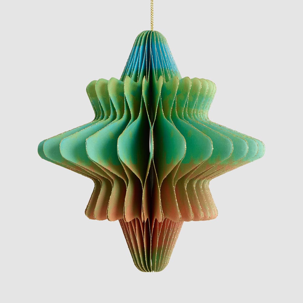 Florabelle Living Paper Star Decoration Large Multi Colour X260479 Paper Star Decoration Large Multi Colour Splash Swimwear Christmas Decoration 9339483309197