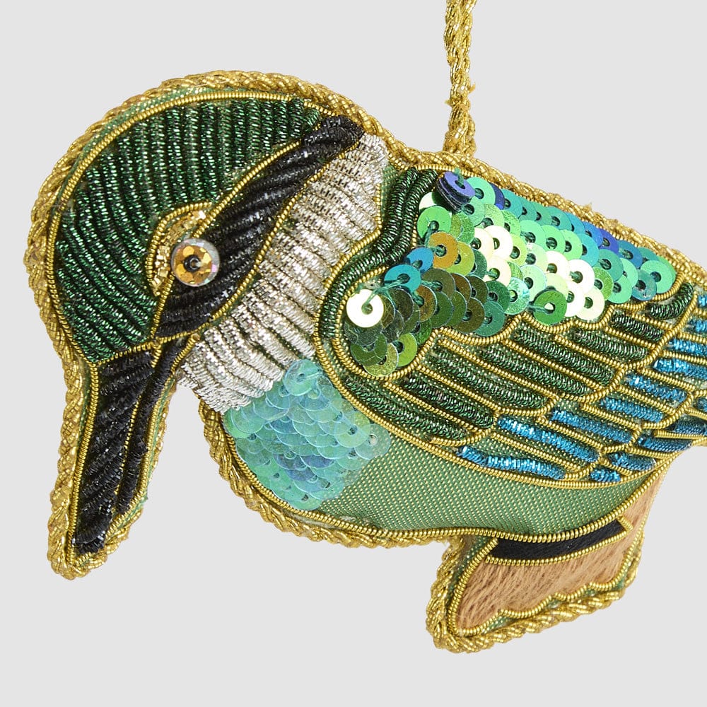 Florabelle Living Sequin Kingfisher Decoration X261003 Sequin Kingfisher Decoration Splash Swimwear Christmas Decoration 9339483305212
