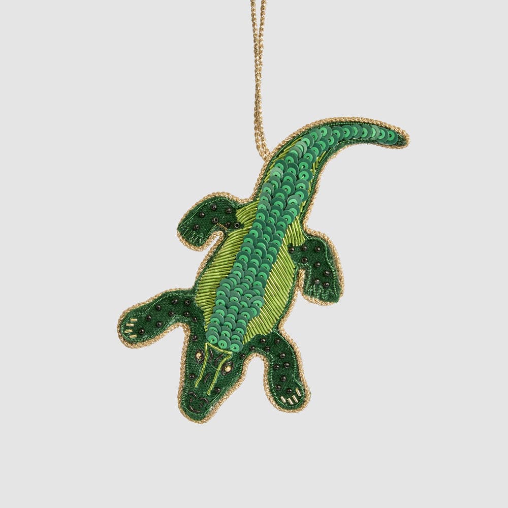 Florabelle Living Torres Crocodile Hanging Decoration X260696 Torres Crocodile Hanging Decoration Splash Swimwear Christmas Decoration 9339483313750