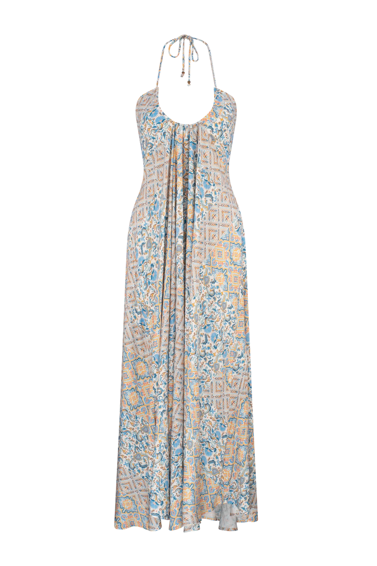 Azalia Trinity Maxi Dress - Cobalt Ornate - Tigerlily - Splash Swimwear  - dress, Dresses, Nov 23 - Splash Swimwear 