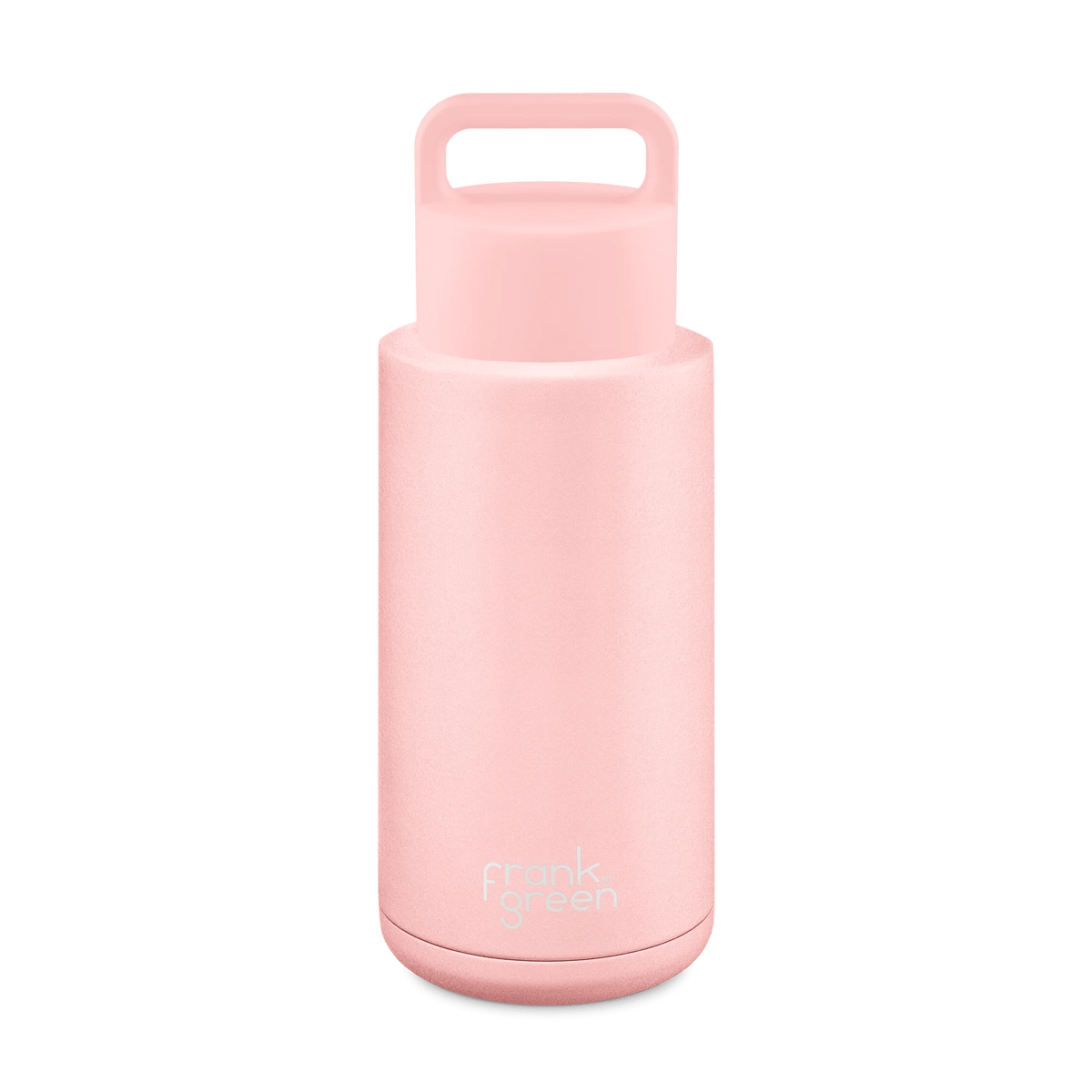 Frank Green Ceramic Reusable Bottle (Grip Finish) with Grip Lid - 34oz / 1L B85S09CO2-02 Splash Swimwear Blushed 9357298016406