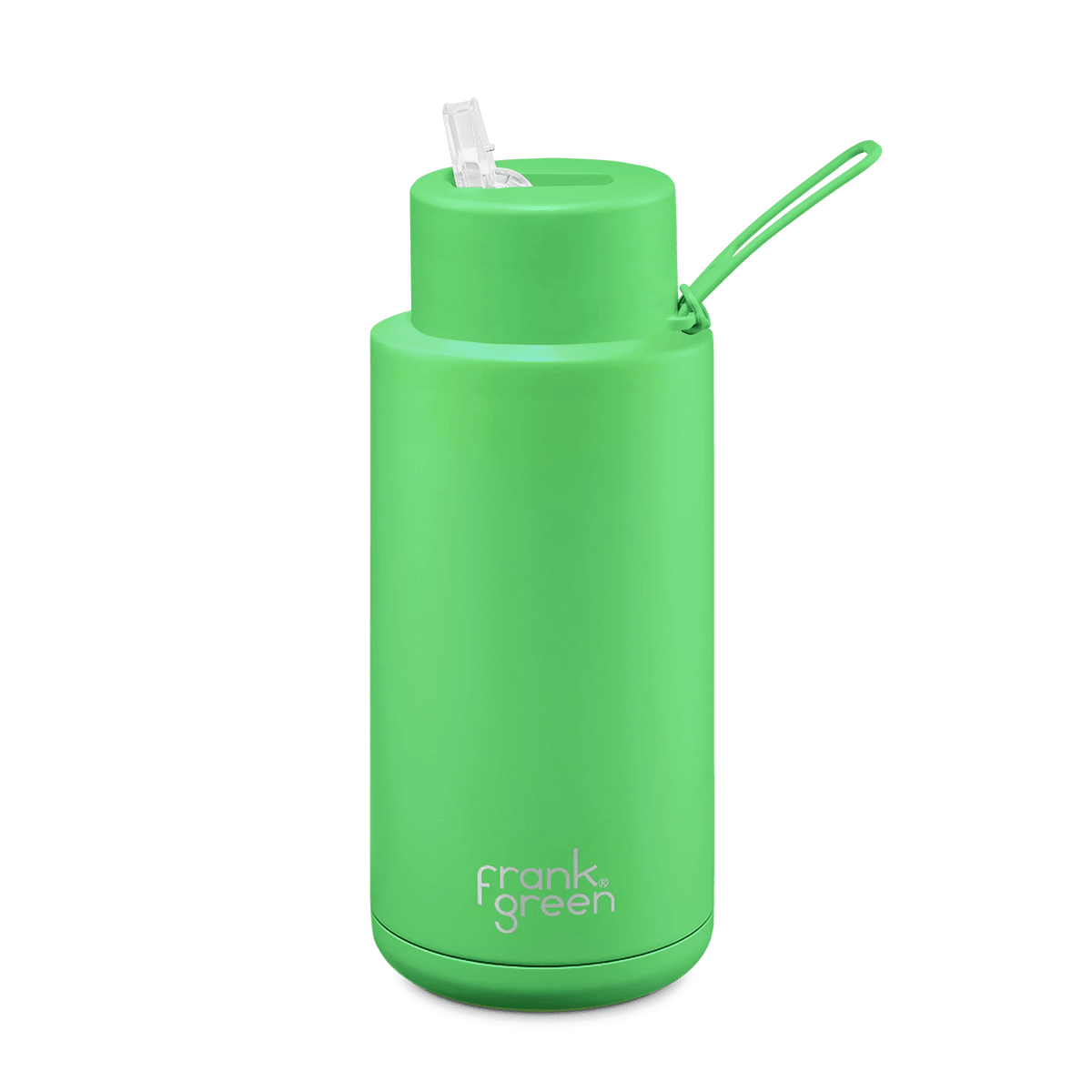 Frank Green B05S09C19-10-19-30 Neon Green Neon Ceramic Reusable Bottle - 34oz / 1L