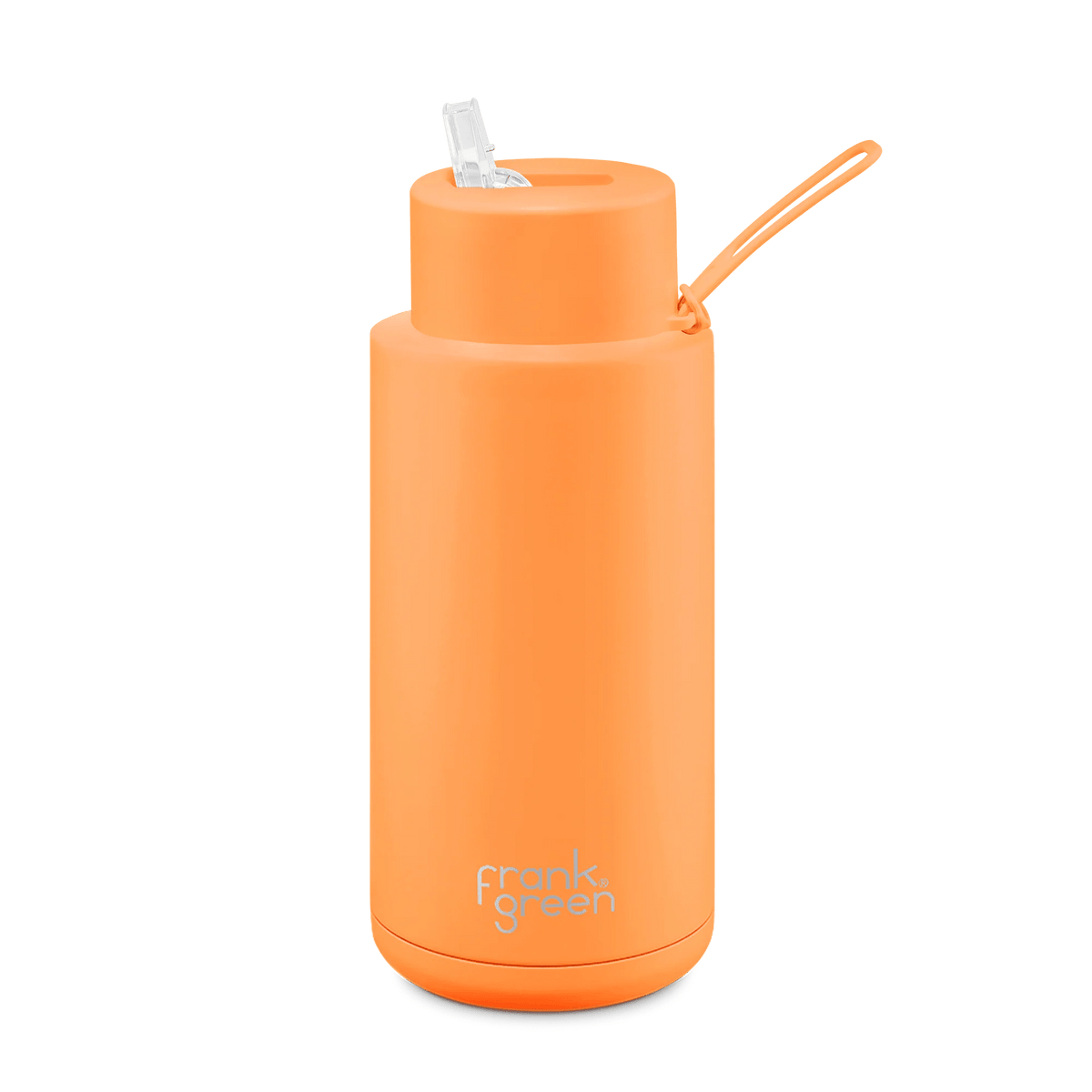 Frank Green Neon Ceramic Reusable Bottle - 34oz / 1L B05SO9C20-20-30 Splash Swimwear Neon Orange 9357298008050